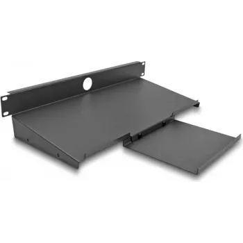 DeLOCK 66749 stalčius klaviatūrai 19 colių plieninis pilkas 483 mm gylis 221 mm plotis