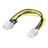 Wentronic Goobay vidinis maitinimo laidas PCI Express 6 kontaktų lizdas į 8 kontaktų lizdą (93635)