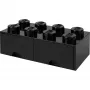 Stalčius LEGO Room Copenhagen Brick 8 juodas – laikymo stalčius LEGO kaladėlėms