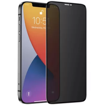NEVOGLASS 3D PRIVACY, apsauginė plėvelė permatoma, iPhone 17 Pro / 16 Pro