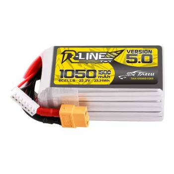 Baterija Tattu R-Line 5.0 1050 mAh 22,2 V Įvairiaspalvė