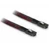 SAS kabelis DeLOCK 83073 0,1 m juodas raudonas