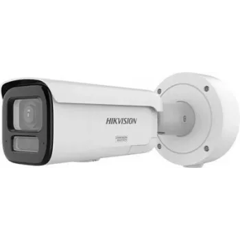 IP kulkos vaizdo kamera Hikvision Pro Series ColorVu 4 MP motorizuotas varifokalinis 2,8–12 mm, 1/1,8 colio CMOS, laidinė, vidaus/lauko, balta