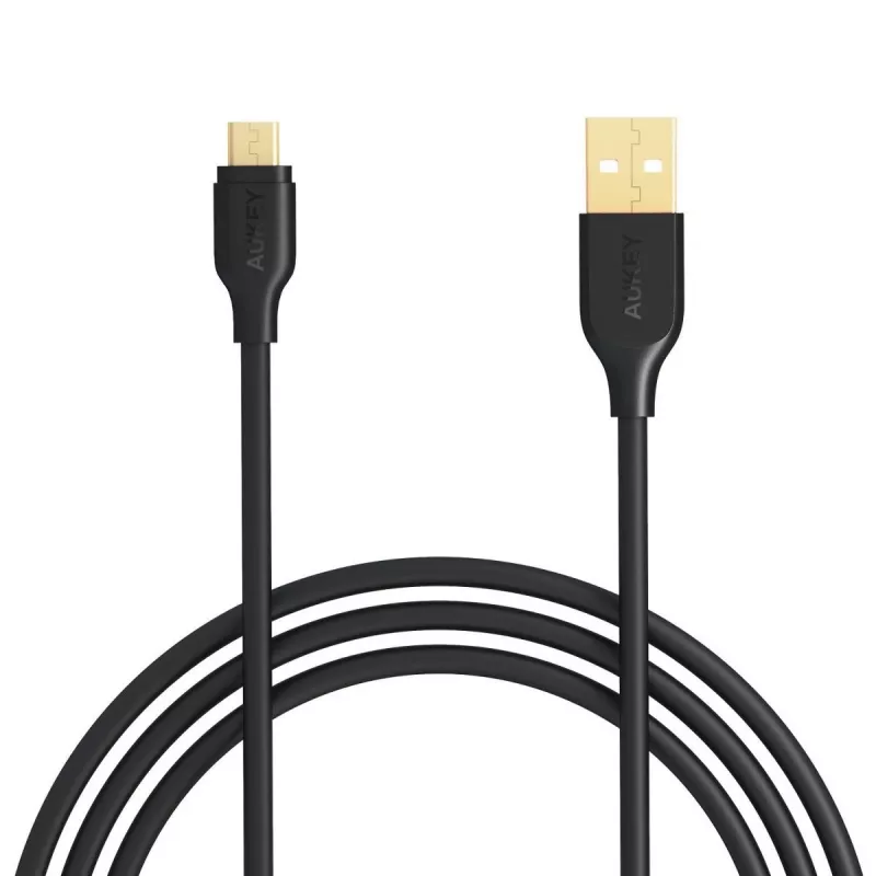 AUKEY CB-MD1 Black greito įkrovimo laidas micro USB-USB | 1m | 5A | 480 Mbps