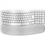 Logitech Ergo Series Wave Keys for Mac – belaidė klaviatūra – Bluetooth LE – AZERTY – prancūziška – Off-White (920-012406)