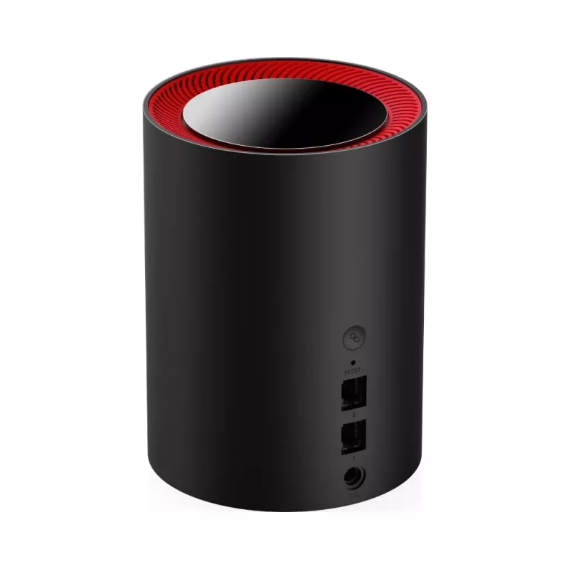 Cudy M3000 dviejų juostų (2.4 GHz / 5 GHz) Wi-Fi 6 (802.11ax) maršrutizatorius, juodas/raudonas, 1 vidinė antena