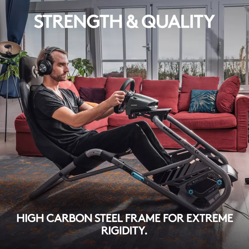 Playseat Trophy – Logitech G Edition lengvos konstrukcijos lenktynių kėdė SIM lenktynėms