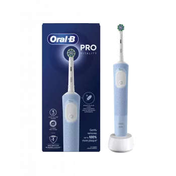 Oral-B Vitality Pro elektrinis dantų šepetėlis, įkraunamas, mėlynas, 1 antgalis, 3 režimai
