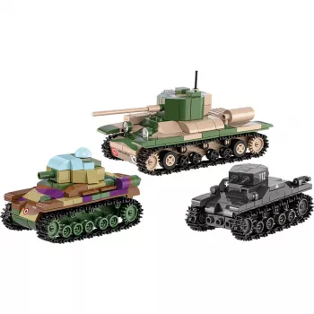 Konstruktorius COBI Renault R35 / Valentine IX / Panzer I 595 detalių