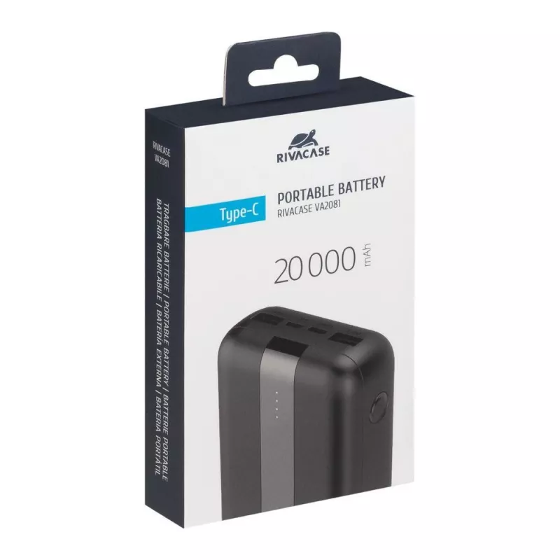 Power Bank USB 20000mAh VA2081 Juoda Rivacase