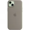 Silicone Dėklas Apple iPhone 15 Plus MagSafe Clay