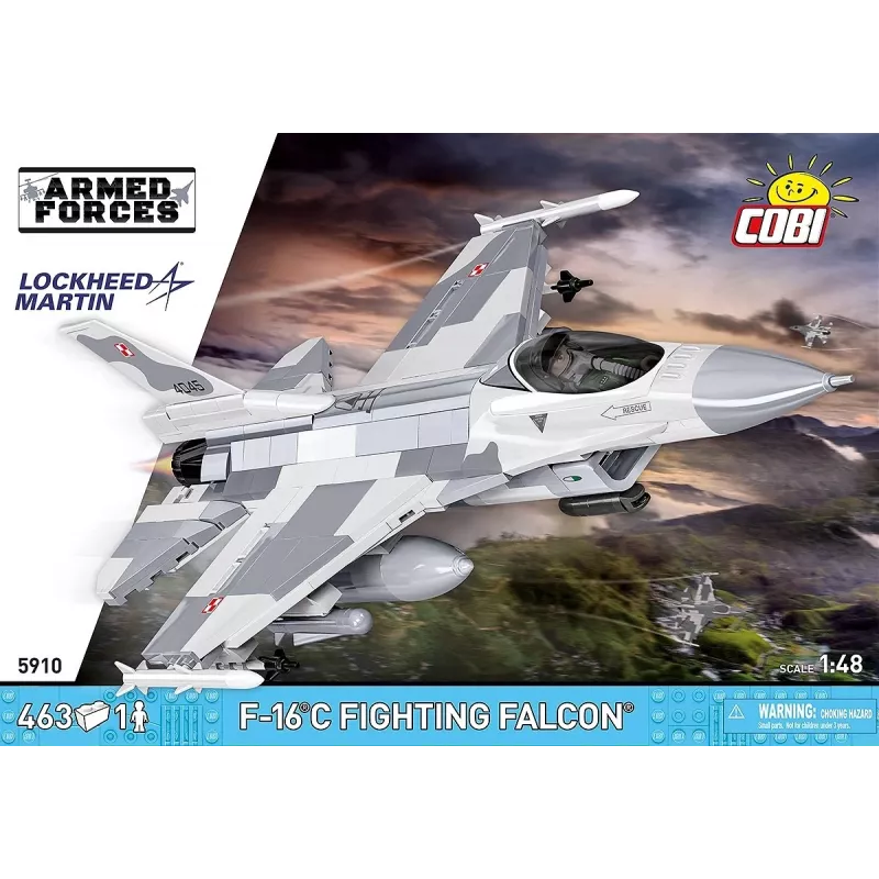 Konstruktorius Cobi F-16C Fighting Falcon – 463 dalys, modelio rinkinys