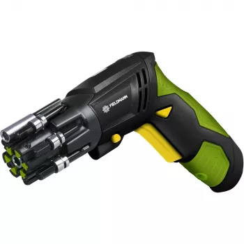 Belaidis atsuktuvas Fieldmann FDS10102A — 3,6 V Li‑Jon, 1300 mAh, 180 aps./min., 4 Nm, 6 sukimo momentų lygiai, LED