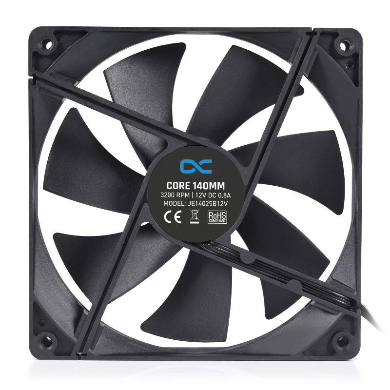 Ventiliatoriaus modulis Alphacool 24847 Juodas Plastikas 140x140x25mm