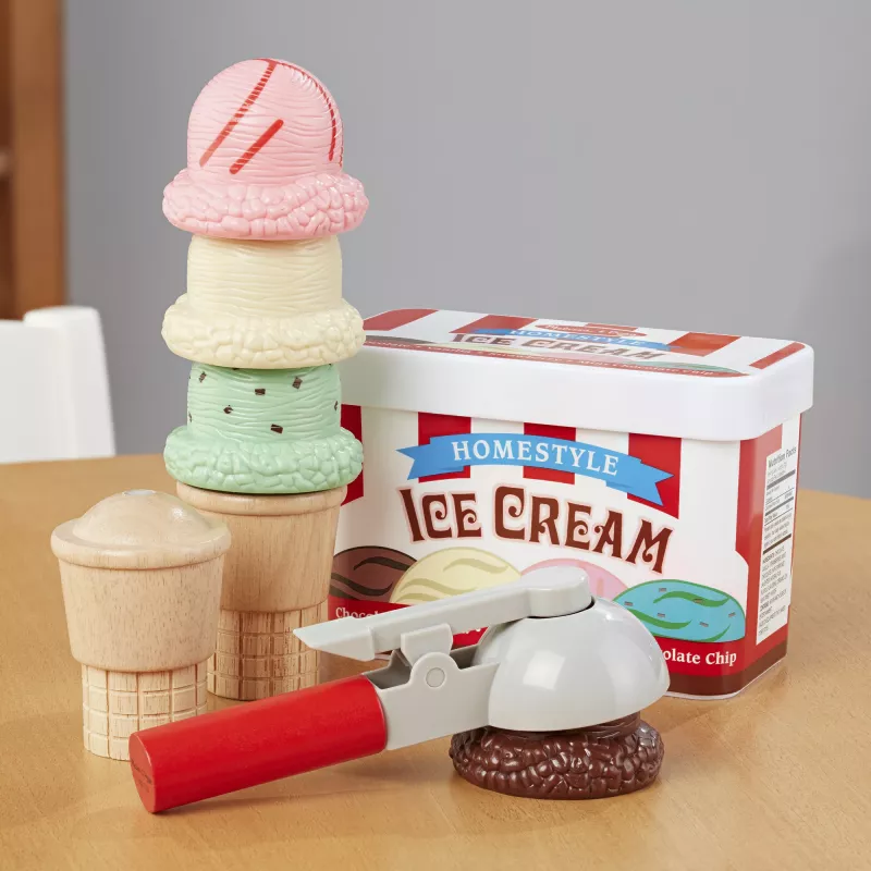 Melissa & Doug Scoop & Stack Ice Cream Set – Vaidmenų žaidimų rinkinys