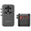 Įkroviklis Vention FJGB0 100W GaN su 3× USB-C ir 1× USB-A, juodas