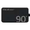 Qoltec 90W GaN Super Fast SLIM sieninis įkroviklis | XP | 5-20V | 4,5A | USB-C 3.1 | Nešiojamam kompiuteriui | MacBook | Išmaniajam telefonui | + laidas