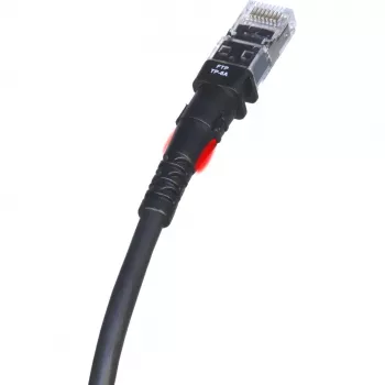 PatchSee TP-6A-F/5 Black 1,5 m Cat6a F/FTP tinklo laidas
