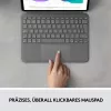 Dėklas su klaviatūra Combo Touch US iPad Pro 11 1,2,3 Gen pilka