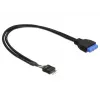 DeLOCK USB 3.0 19 kontaktų – USB 2.0 8 kontaktų laidas 45 cm