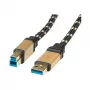 ROLINE Gold USB laidas - USB A (kištukas) į USB B (kištukas)
