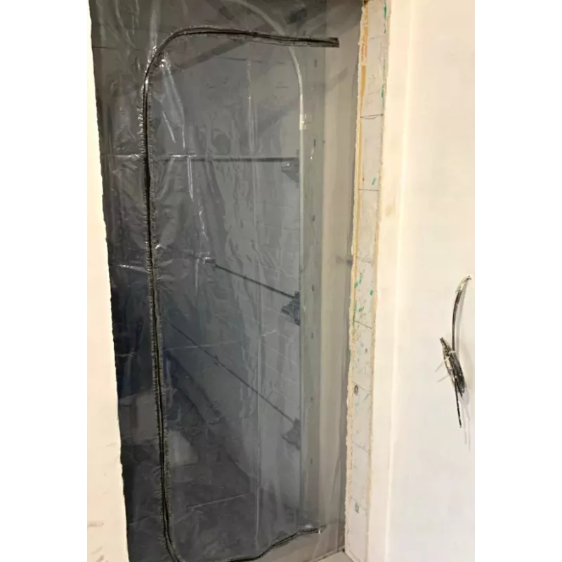 Dulkių barjeras durims renovacijai XXL, dulkių užuolaida 230×135 cm