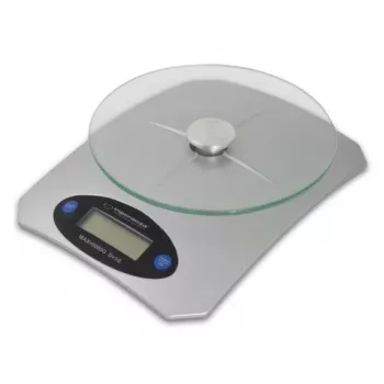 Virtuvinės elektroninės svarstyklės ESPERANZA Avocado Grey, 5 kg, bambuko platforma