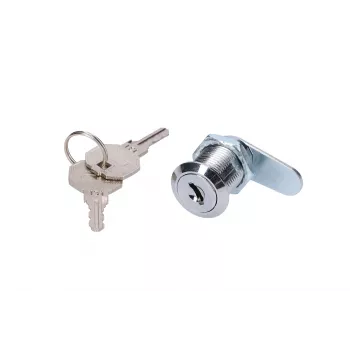 Apvali spynelė spintoms Extralink ROUND LOCK FOR CABINETS, sidabrinė