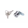 Apvali spynelė spintoms Extralink ROUND LOCK FOR CABINETS, sidabrinė