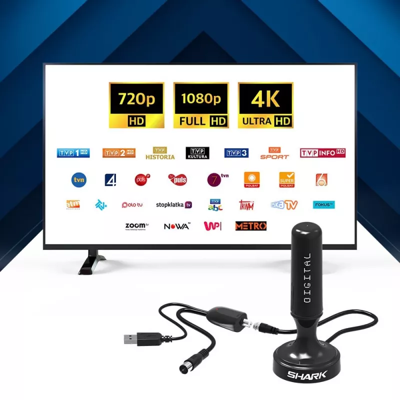 Automobilinė DVB-T antena Shark SHA301CAR su aktyviu stiprintuvu