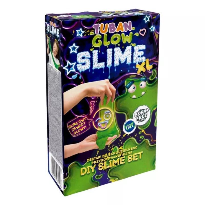 Vaikų kūrybiškumo rinkinys Tuban TU3175 – slime gaminimo komplektas su blizgučiais, švytinčiais milteliais, dirbtiniu sniegu arba dinaminiu smėliu