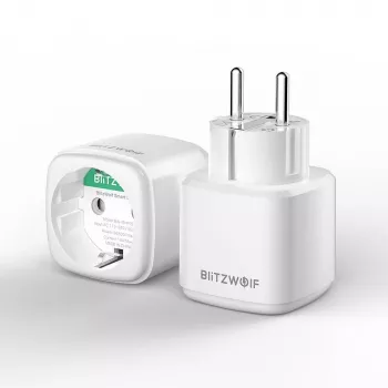Išmanusis lizdas BlitzWolf BW-SHP15 ZigBee 3680W – įmontuojamas sieninis kištukinis lizdas su nuotoliniu valdymu