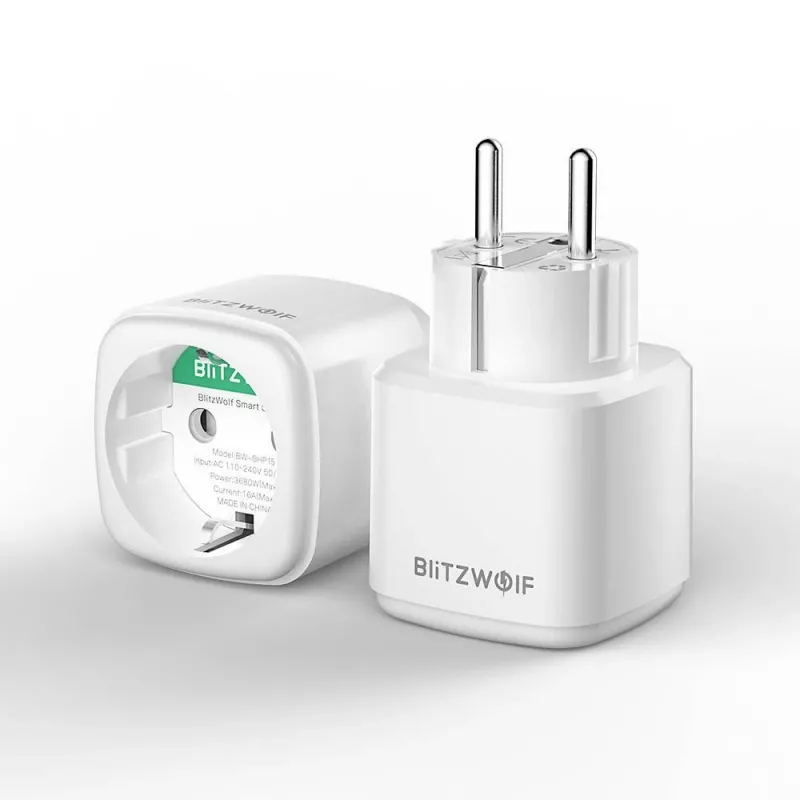 Išmanusis lizdas BlitzWolf BW-SHP15 ZigBee 3680W – įmontuojamas sieninis kištukinis lizdas su nuotoliniu valdymu