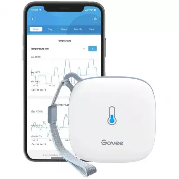 Govee H5179 išmanusis daugiafunkcis jutiklis temperatūrai ir drėgmei, belaidis Bluetooth