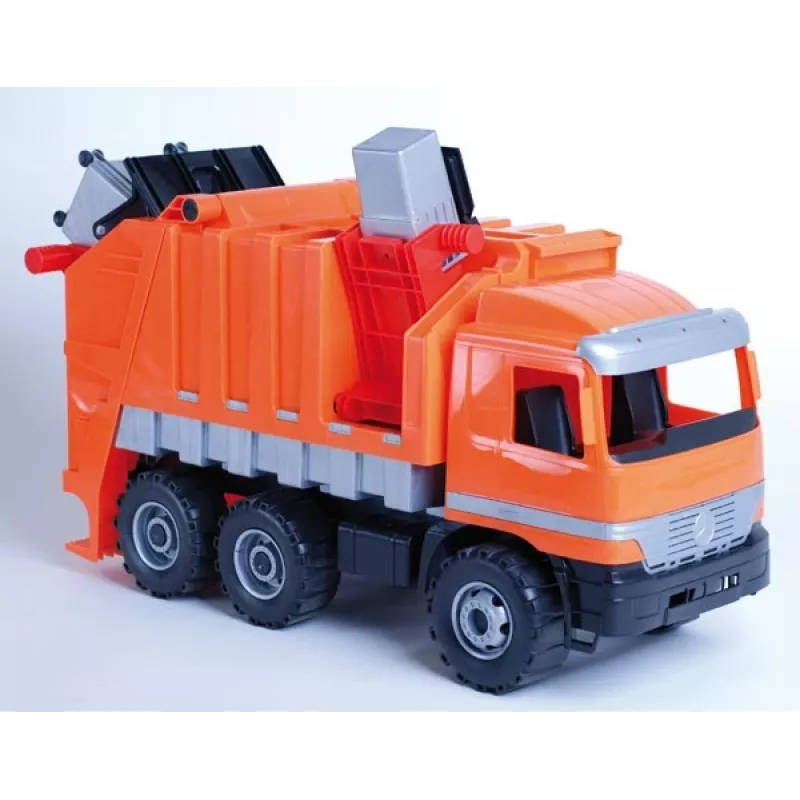 Žaislinis šiukšliavežis Lena Mercedes ZL-02026, 70 cm ilgio, mechaninė transporto priemonė