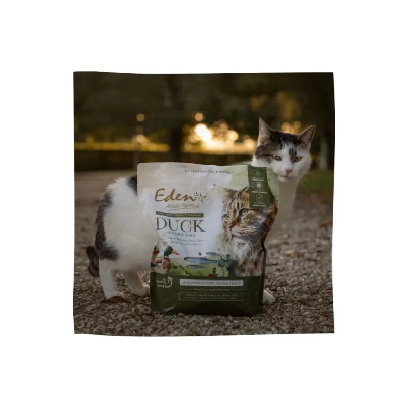 EDEN Duck & Sardine - sausas kačių ėdalas - 1,5 kg