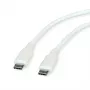 ROLINE USB 2.0 laidas C-C ST/ST Silikoninis 60W 1m Baltas - Laidas - Skaitmeniniai/Duomenys (11.02.9126)