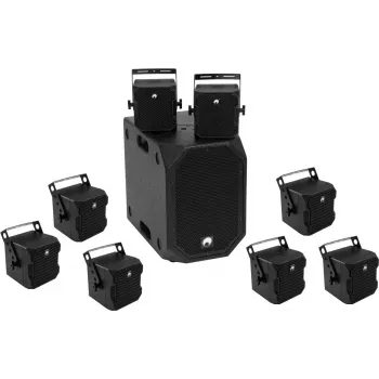Omnitronic garso įrangos rinkinys BOB-10A su 8x BOB-4 (20000534)