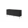 Spinta komoda Cama Meble HOLE 152x42.5x74.5 cm matinė juoda, medžio drožlių plokštė, 16 mm rėmas