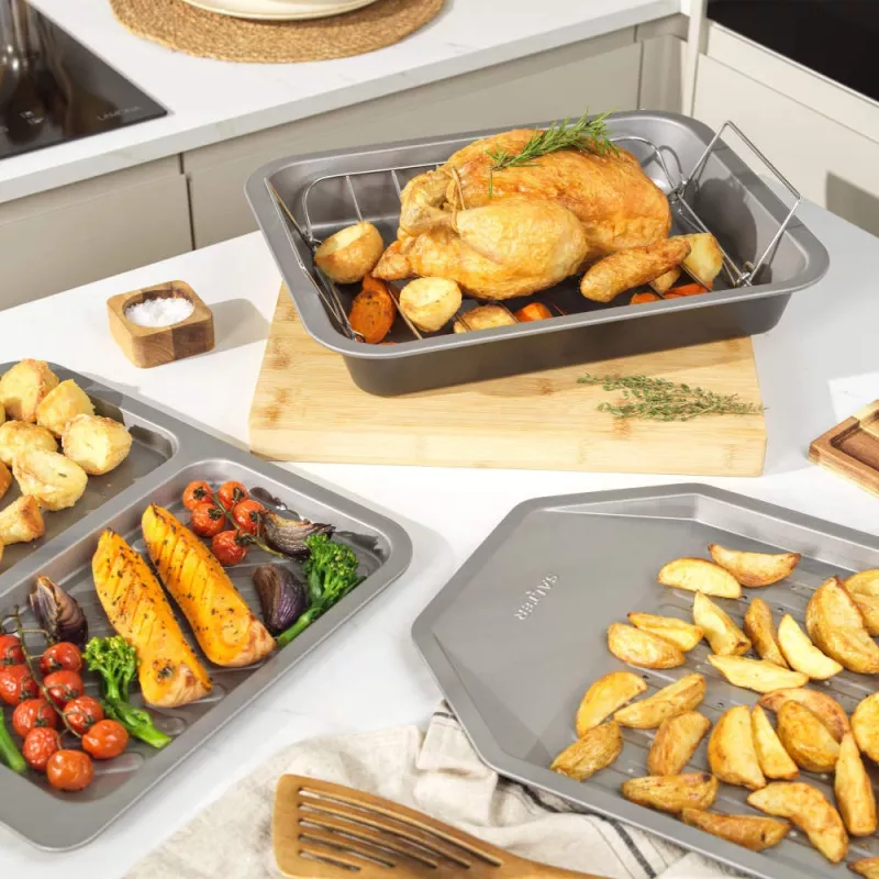 Salter Chip Tray BW13672 – kepimo padėklas bulvytėms, nelimpantis, tinkamas plauti indaplovėje