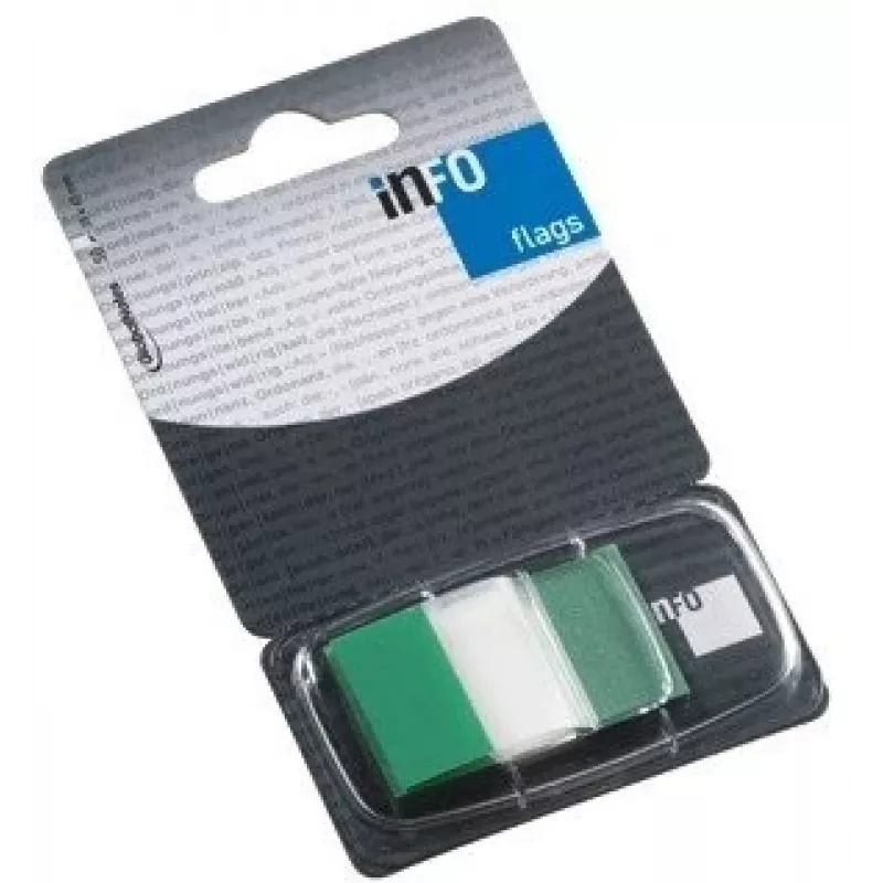 Lipnios užrašų kortelės Global Notes 0718-204 25×43 mm žalia