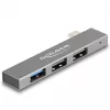DeLOCK 3 prievadų plonas USB šakotuvas USB Type-C 10 Gbps 2 x USB 2.0