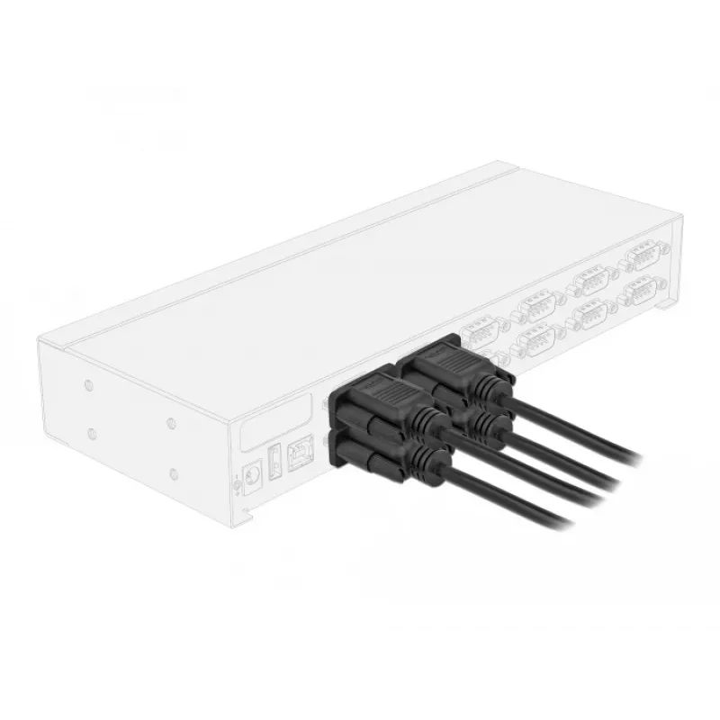 Serijinis kabelis DeLOCK 86613 Juodas 0,5 m RS-232