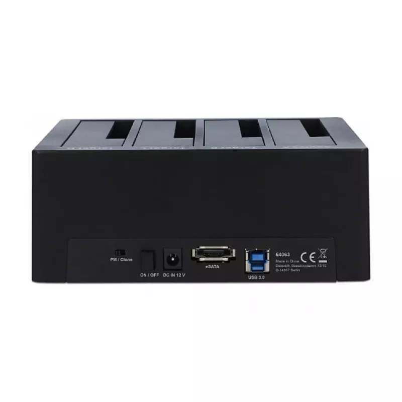 Delock USB 3.0 Dockingstation für 4 x SATA HDD / SSD mit Klon Funktion (64063)