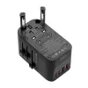 Kelioninis adapteris BlitzWolf BW-TA2 5-in-1 su 2×USB Power Delivery 100W, kelių formatų lizdu