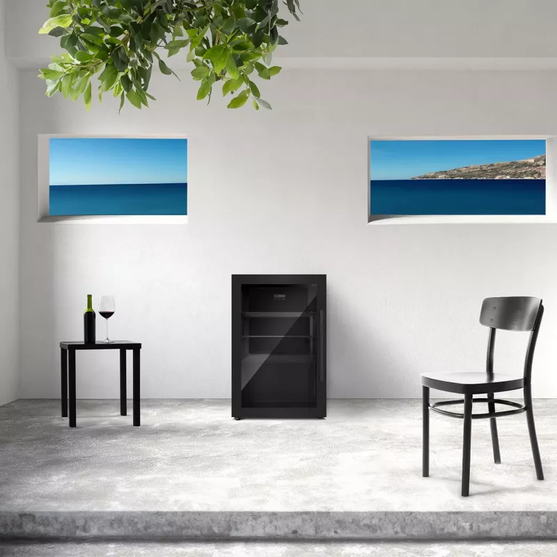 Caso Barbecue Cooler S-L | Laisvai pastatomas šaldytuvas | Energijos klasė F | Juodas
