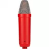 Studijinis kondensatorinis mikrofonas RØDE NT1 Signature Red – kardioidinis, 20–20000 Hz, -32 dB jautrumas, XLR (3 kontaktų), 313 g