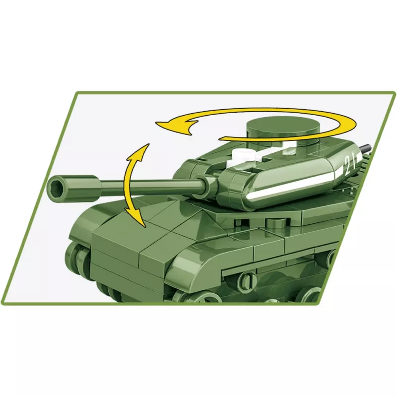 Konstruktorius Cobi IS-2 modelis, Antrojo pasaulinio karo tankas, 130 dalių, rekomenduojamas nuo 6 metų