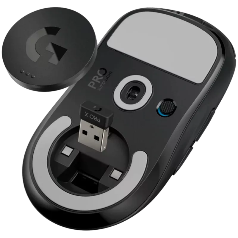 LOGITECH G PRO X SUPERLIGHT 2c kompaktiška belaidė žaidimų pelė - JUODA - 2.4GHZ - EER2-933