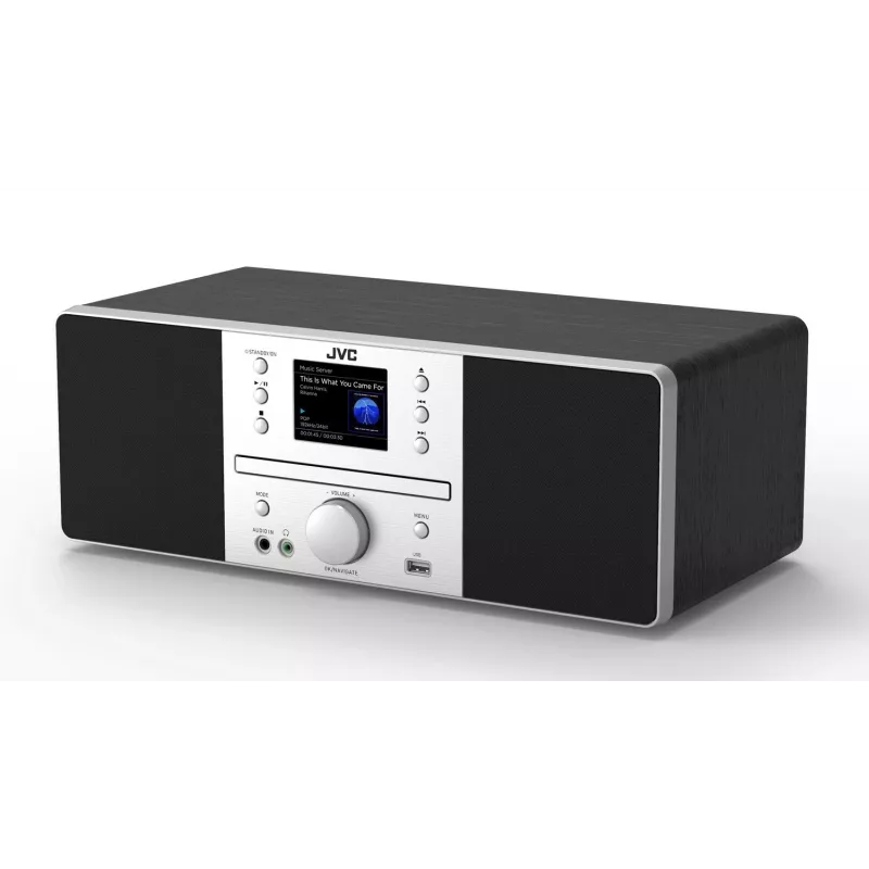 Grindinis garsiakalbis JVC RD-E874B Bluetooth 20W Juodas Sidabrinis